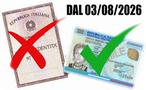 Cessazione validità carta d’identità cartacea al 03 Agosto 2026
